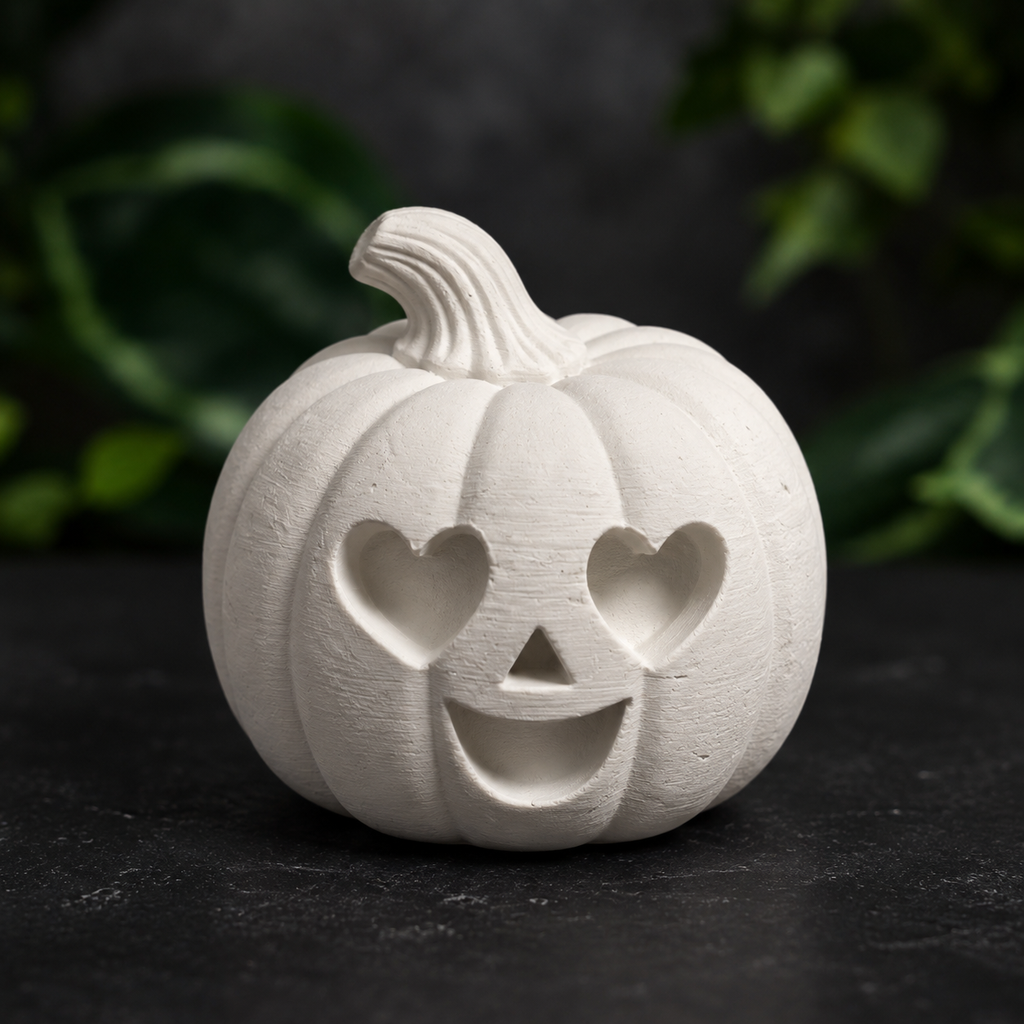 Pumpkin with Heart Eyes