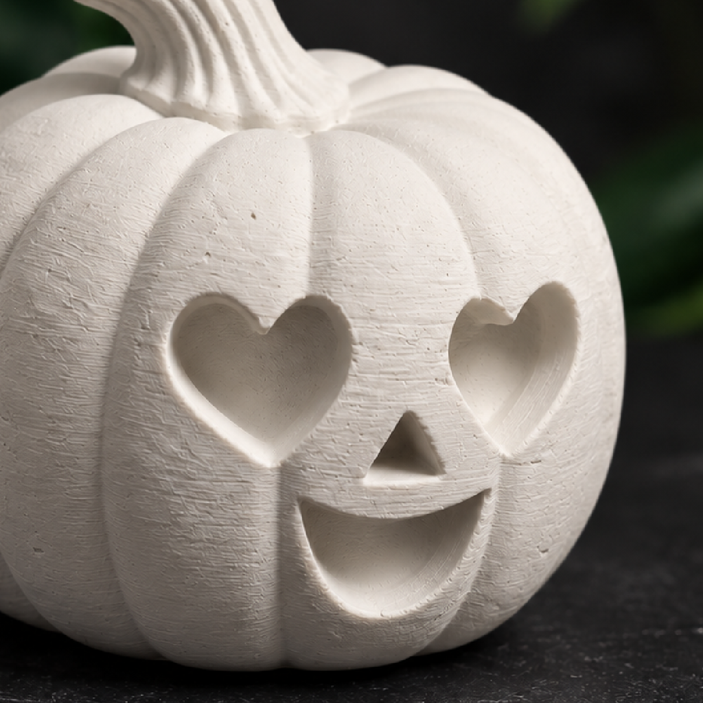 Pumpkin with Heart Eyes