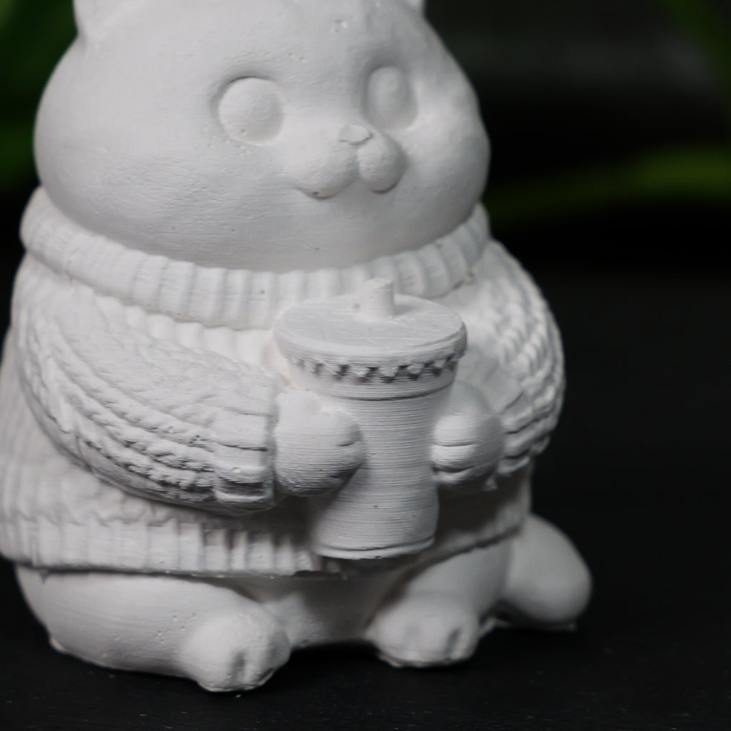 Fat Cat with Cup