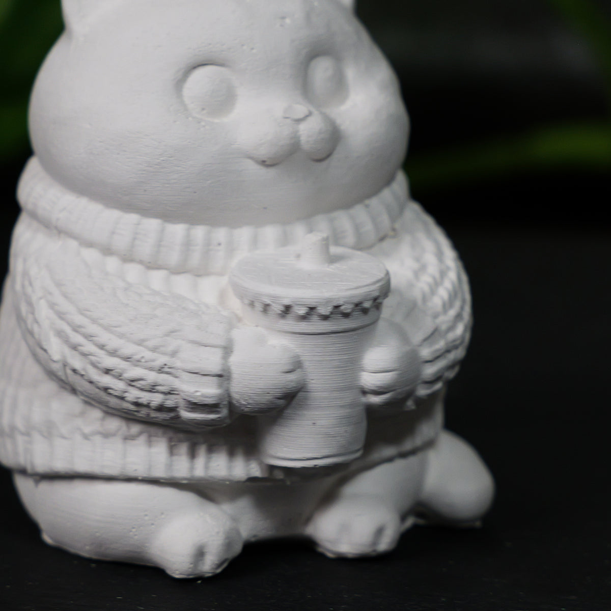 Fat Cat with Cup